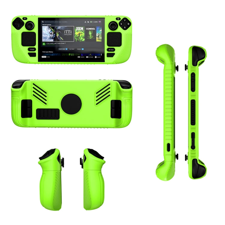 For Steam Deck V3 Non-slip Silicone Protective Case for Pocket Consoles(Green) - Accessories by PMC Jewellery | Online Shopping South Africa | PMC Jewellery