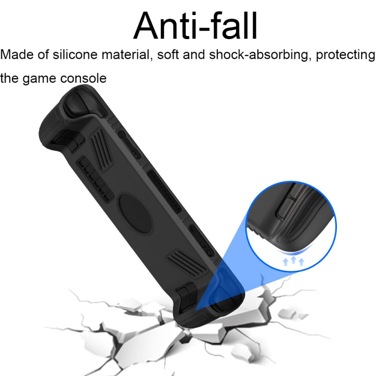 For Steam Deck V3 Non-slip Silicone Protective Case for Pocket Consoles(Black) - Accessories by PMC TechLife | Online Shopping South Africa | PMC TechLife