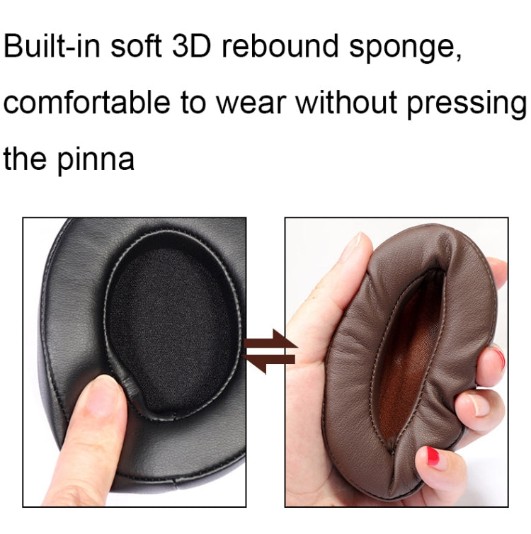 For Edifier W855BT 1pair Headset Soft and Breathable Sponge Cover, Color: Brown Protein - Earmuff & Pad by PMC TechLife | Online Shopping South Africa | PMC TechLife