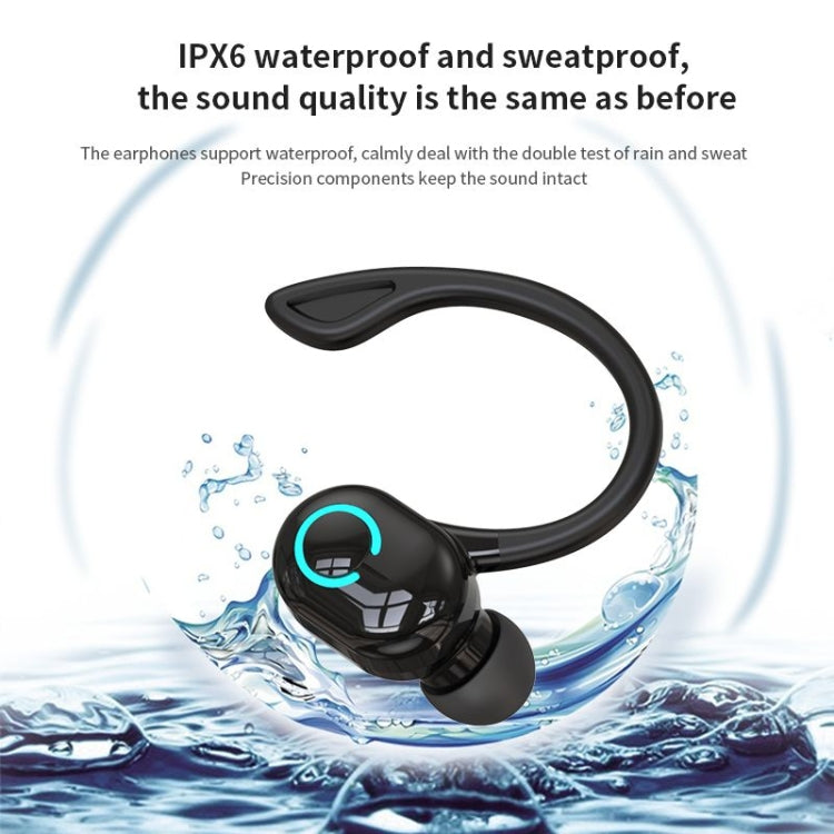 S10 Bluetooth Headset Business Model Hanging Ear Type Stereo Earphone(Black) - Bluetooth Earphone by PMC Jewellery | Online Shopping South Africa | PMC Jewellery