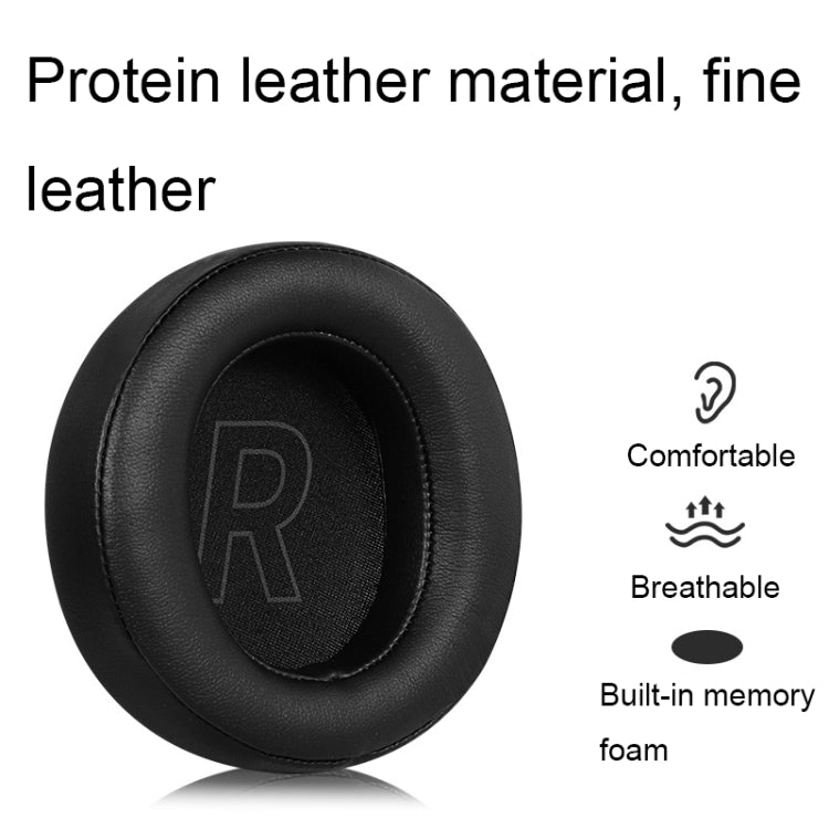 For Edifier G5BT 1pair Leather Headset Breathable Sponge Cover(Black) - Earmuff & Pad by PMC TechLife | Online Shopping South Africa | PMC TechLife