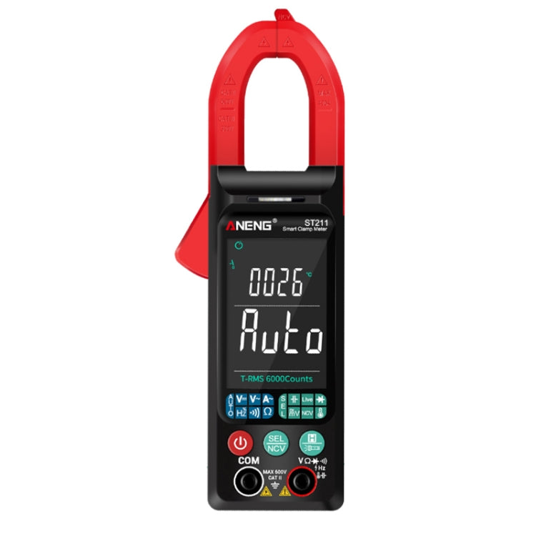 ANENG Large Screen Multi-Function Clamp Fully Automatic Smart Multimeter, Specification: ST211 Red - Digital Multimeter by ANENG | Online Shopping South Africa | PMC TechLife | Buy Now Pay Later Mobicred