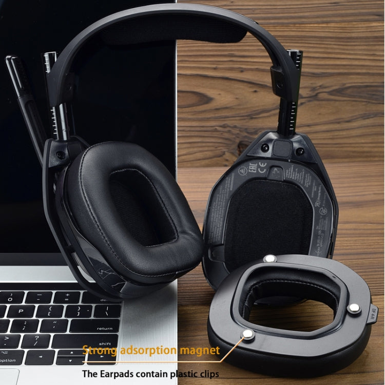 For Logitech Astro A50 Gen4 Headset Replacement Accessory ,Spec: 2pcs Protein Leather Earmuffs - Earmuff & Pad by PMC TechLife | Online Shopping South Africa | PMC TechLife
