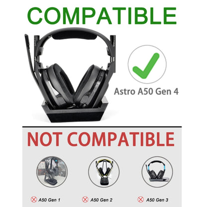 For Logitech Astro A50 Gen4 Headset Replacement Accessory ,Spec: 2pcs Leather+Velvet Earmuffs - Earmuff & Pad by PMC Jewellery | Online Shopping South Africa | PMC Jewellery