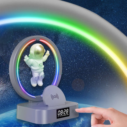 Y-558 Magnetic Levitation Astronaut TWS Bluetooth Speaker With RGB Light,Style: Silver Basic - Desktop Speaker by PMC Jewellery | Online Shopping South Africa | PMC Jewellery