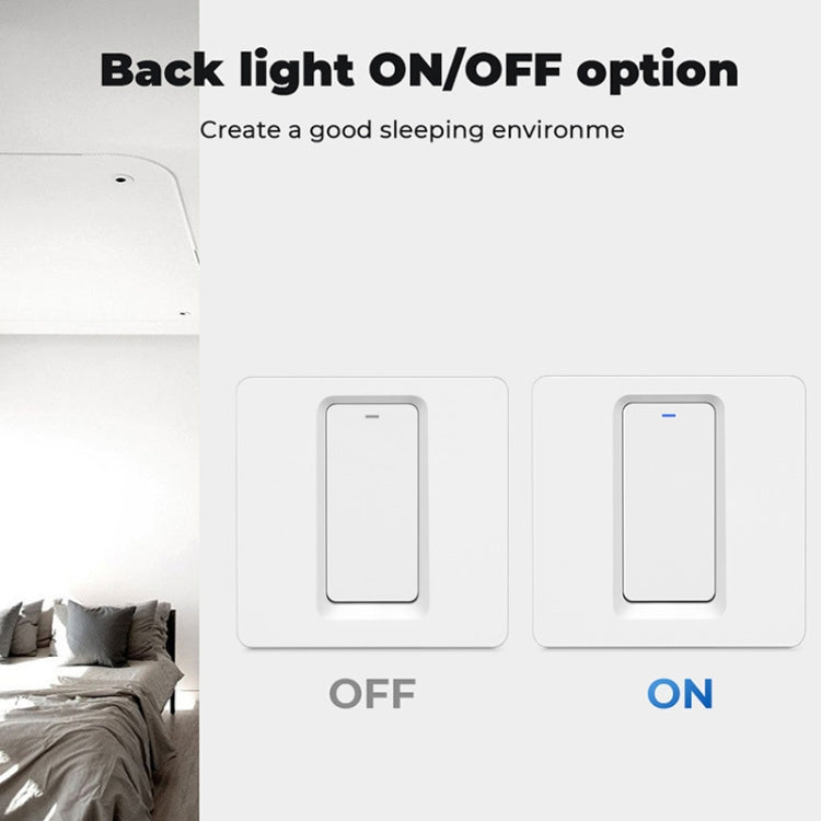 Tuya ZigBee Smart Single-fire Zero-fire Sharing Switch Phone Control Voice Panel EU Plug, Spec: 1 Button - Smart Switch by PMC TechLife | Online Shopping South Africa | PMC TechLife