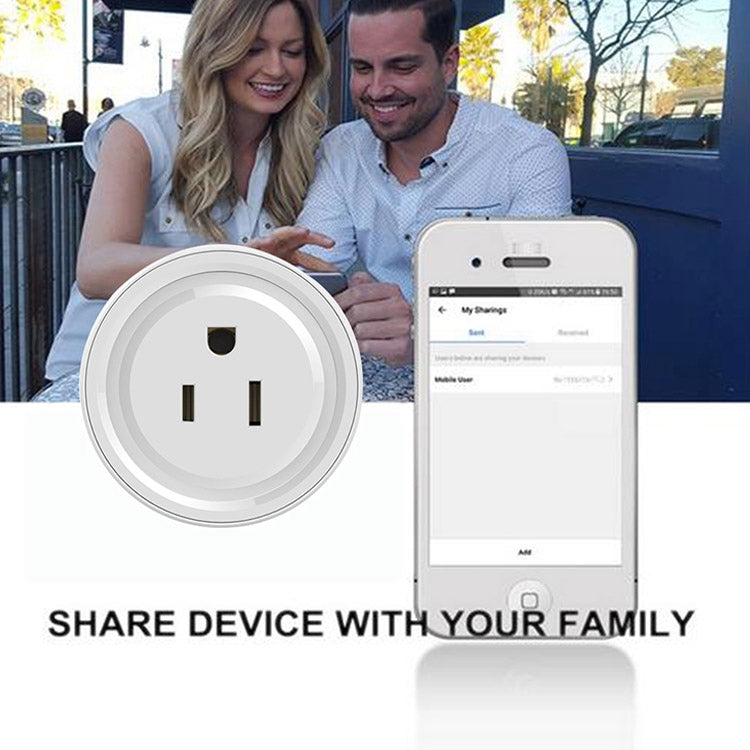 Tuya Smart App Wifi Smart Socket Phone Remote Timing Voice Switch Supports Alexa UK Plug, Style: 16A Power Model - Smart Socket by PMC TechLife | Online Shopping South Africa | PMC TechLife