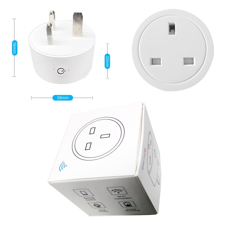 Tuya Smart App Wifi Smart Socket Phone Remote Timing Voice Switch Supports Alexa US Plug, Style: 16A Power Model - Smart Socket by PMC TechLife | Online Shopping South Africa | PMC TechLife