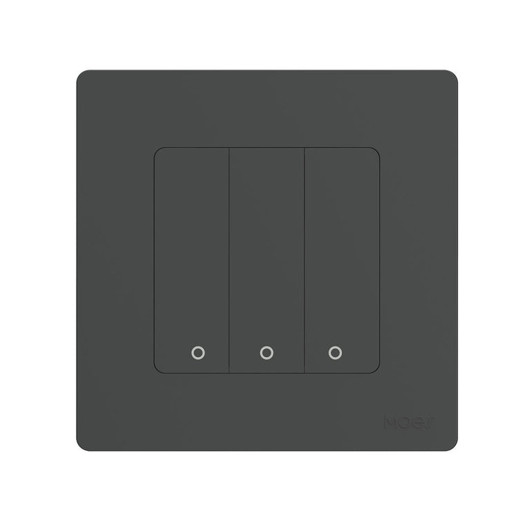 Tuya ZigBee Smart Single-fire Zero-fire Sharing Timing Voice Wall Switch EU Plug, Style: 3 Ways (Gray Scene Casual Post) - Smart Switch by PMC TechLife | Online Shopping South Africa | PMC TechLife