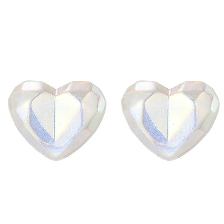 E2209-6 Symphony Sliced Heart Stud Earrings Jewelry - Clothing & Beauty by PMC Jewellery | Online Shopping South Africa | PMC Jewellery