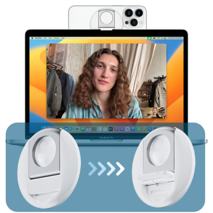 Magnetic Finger Ring Holder For MagSafe Phone MacBook Camera Mount Stand(Black) - Ring Holder by PMC TechLife | Online Shopping South Africa | PMC TechLife