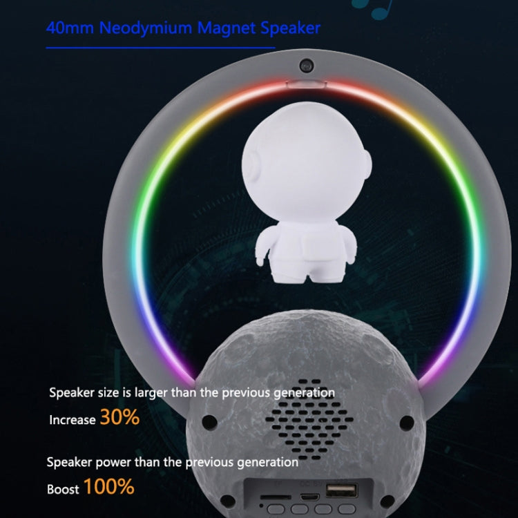 Y-598 Suspended Astronaut Bluetooth Speaker RGB Light Subwoofer Ornament,Spec: 598B Silver - Desktop Speaker by PMC Jewellery | Online Shopping South Africa | PMC Jewellery