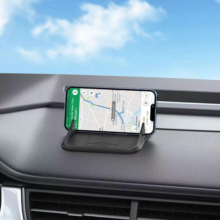 Vehicle Dashboard Mobile Phone Navigation Silicone Bracket(Black) - Car Holders by PMC TechLife | Online Shopping South Africa | PMC TechLife