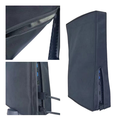 PS5-1 for Snoy PS5 Game Console Waterproof and Dustproof Protective Cover(Vertical Black) - Bags by PMC Jewellery | Online Shopping South Africa | PMC Jewellery