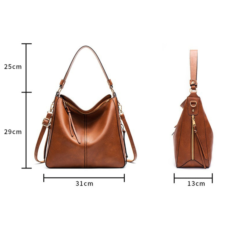 7871 Large Capacity Adjustable Leather Tote Bag Multi-compartment Shoulder Bag, Color: 2-In-1 Red - free shipping - PMC TechLife - Order now!