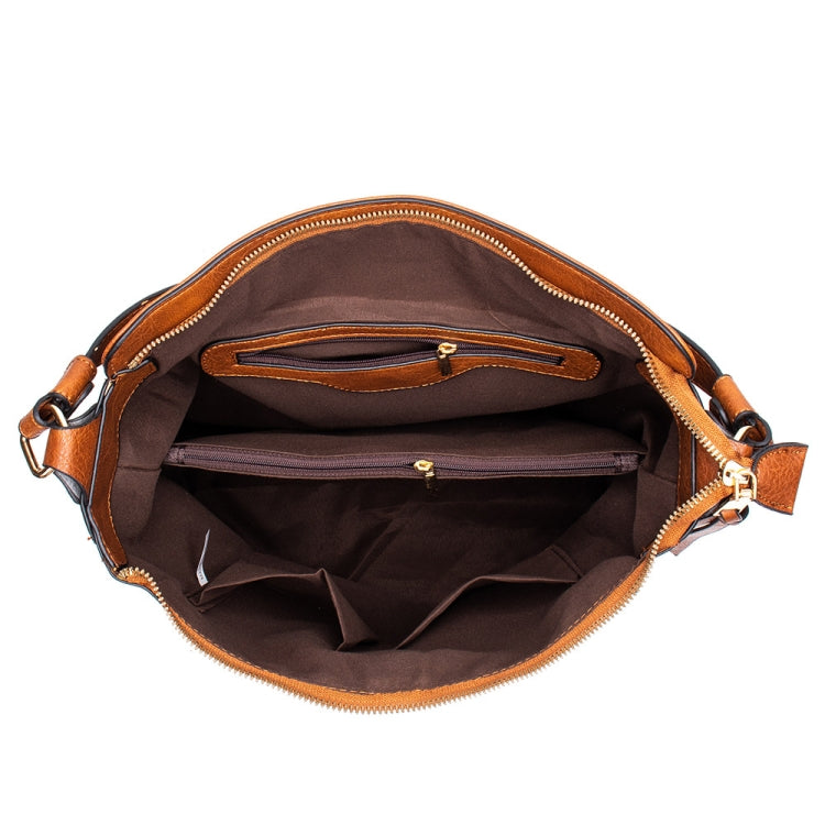7871 Large Capacity Adjustable Leather Tote Bag Multi-compartment Shoulder Bag, Color: 2-In-1 Red - free shipping - PMC TechLife - Order now!