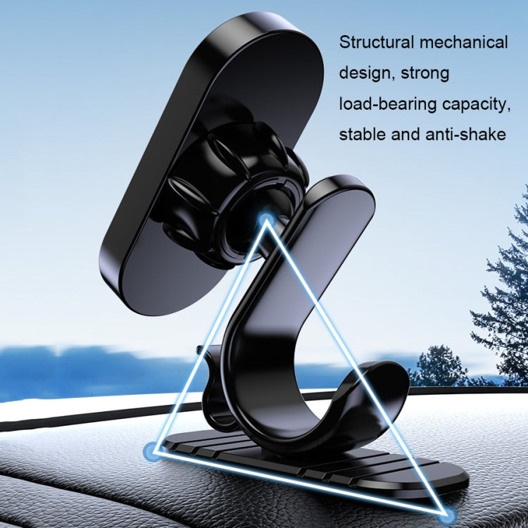 D6 360-degree Rotating Magnetic Suction Car Mobile Phone Holder(Black) - Car Holders by PMC Jewellery | Online Shopping South Africa | PMC Jewellery