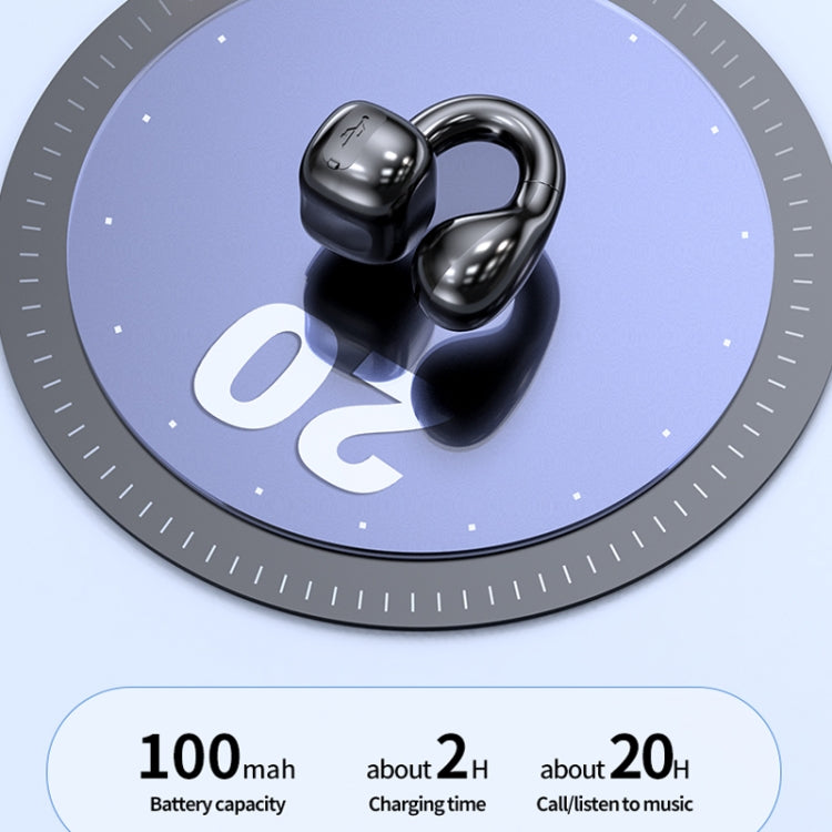 M10 IPX5 Waterproof Ear Clip Bluetooth Earphones, Style: Doble Green - Bluetooth Earphone by PMC TechLife | Online Shopping South Africa | PMC TechLife