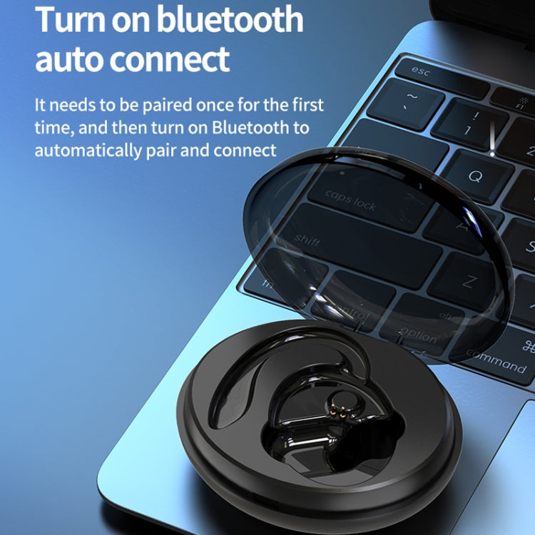 F8 Hanging Ear Stereo Wireless Bluetooth Earphones With Charging Bin(Red Single Ear) - Bluetooth Earphone by PMC TechLife | Online Shopping South Africa | PMC TechLife