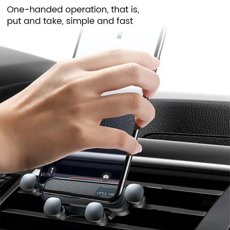 S03 Vehicle Air Outlet Gravity Navigation Mobile Phone Holder, Color: White Eagle Mouth - Car Holders by PMC TechLife | Online Shopping South Africa | PMC TechLife