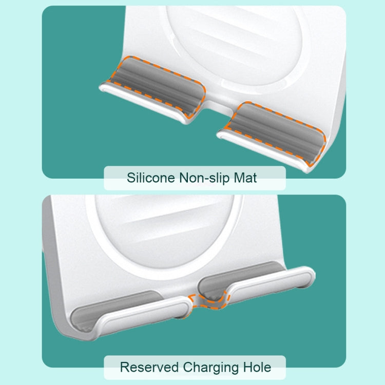 B86 Multifunctional Rotatable Punch-free Wall Mobile Phone Holder(White) - Hand-Sticking Bracket by PMC TechLife | Online Shopping South Africa | PMC TechLife