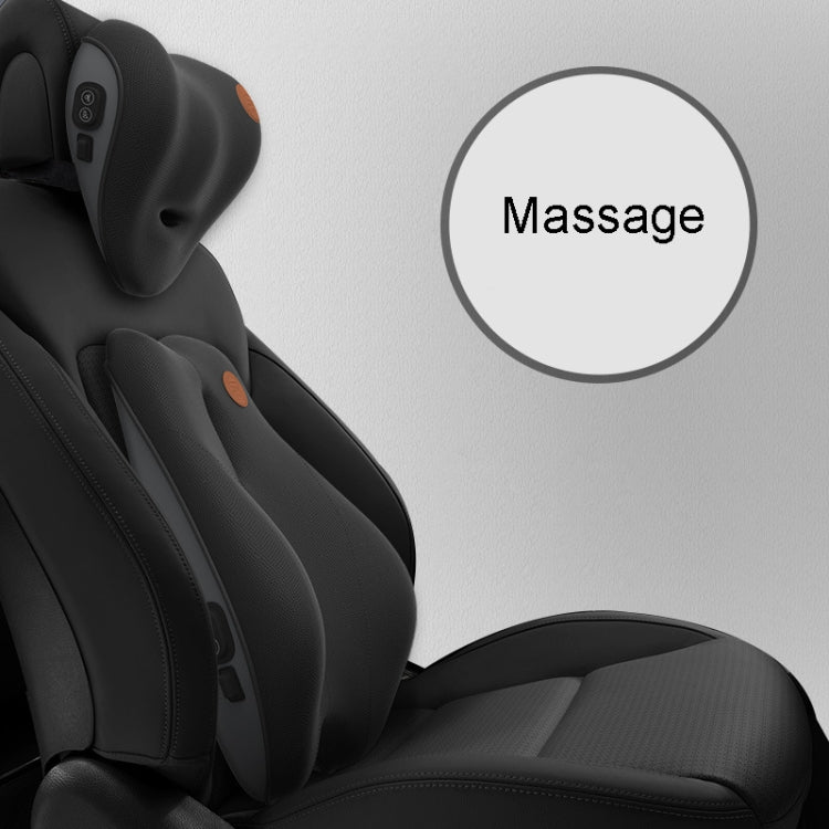 SR-21 Car Lumbar Cushion Headrest Seat Memory Foam Accessories, Style: Massage Headrest (Black) - Seat Accessories by PMC TechLife | Online Shopping South Africa | PMC TechLife