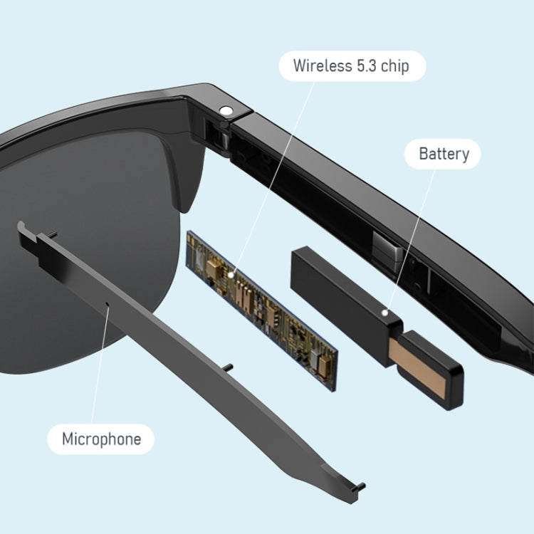 F07 Female Style Bluetooth 5.3 Smart Sunglasses Wireless Headset Anti-Strong Light Anti-Polarized Sunglasses - Bluetooth Earphone by PMC TechLife | Online Shopping South Africa | PMC TechLife