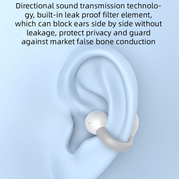 M-S8 Wireless Stereo Single Ear Clip-on Bluetooth Earphone(Gray) - Bluetooth Earphone by PMC TechLife | Online Shopping South Africa | PMC TechLife
