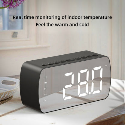 Q5 Outdoor Portable Card Bluetooth Speaker Small Clock Radio, Color: Black 1400mAh - Mini Speaker by PMC Jewellery | Online Shopping South Africa | PMC Jewellery