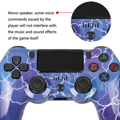 For PS4 Wireless Bluetooth Game Controller With Light Strip Dual Vibration Game Handle(Line) - Gamepads by PMC Jewellery | Online Shopping South Africa | PMC Jewellery