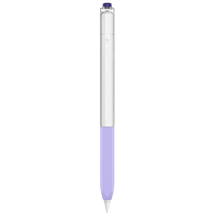 For Apple Pencil 2 AhaStyle PT-LC05 Jelly Style Translucent Silicone Protective Pen Case(Purple) - Pencil Accessories by AhaStyle | Online Shopping South Africa | PMC Jewellery | Buy Now Pay Later Mobicred