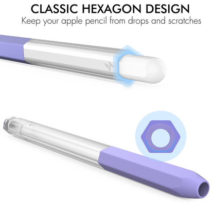 For Apple Pencil 2 AhaStyle PT-LC05 Jelly Style Translucent Silicone Protective Pen Case(Matcha Color) - Pencil Accessories by AhaStyle | Online Shopping South Africa | PMC Jewellery