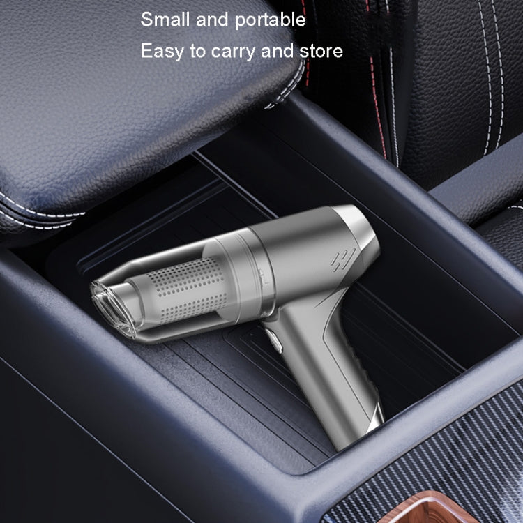 SUITU ST-6671 Wireless Car Vacuum Cleaner Small Handheld Blowing and Suction Dual Use, Style: Basic Model Black+Floor Brush - free shipping - PMC TechLife - Order now!