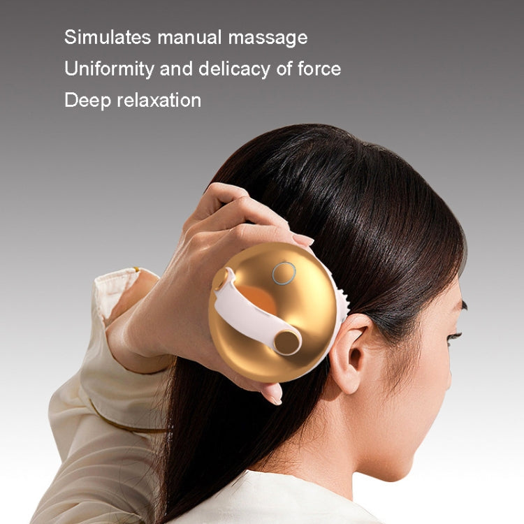 MAH02 Smart Head Massage Wireless Kneading Massager(Gold) - Massage & Relaxation by PMC TechLife | Online Shopping South Africa | PMC TechLife