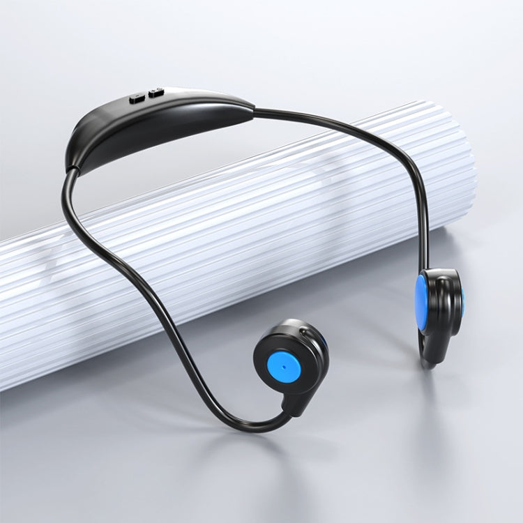 M2 Bone Conduction Earphones Running Stereo To Ear Bluetooth Earphones(Black + Blue) - Neck-mounted Earphone by PMC TechLife | Online Shopping South Africa | PMC TechLife