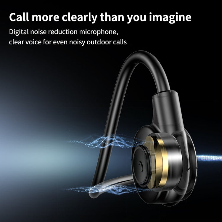 M2 Bone Conduction Earphones Running Stereo To Ear Bluetooth Earphones(Black) - Neck-mounted Earphone by PMC TechLife | Online Shopping South Africa | PMC TechLife