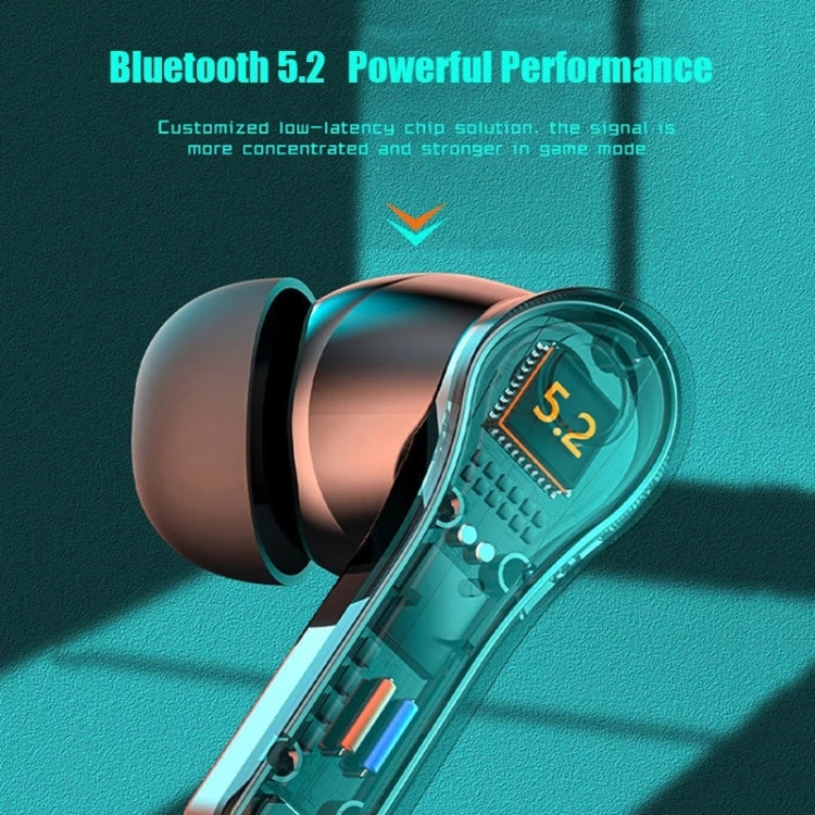 N35 TWS Colorful Light In-Ear Low Latency Wireless Bluetooth Game Earphones, Style: Digital Display - TWS Earphone by PMC TechLife | Online Shopping South Africa | PMC TechLife