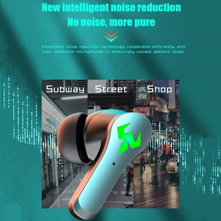 N35 TWS Colorful Light In-Ear Low Latency Wireless Bluetooth Game Earphones, Style: Non-digital Display - TWS Earphone by PMC TechLife | Online Shopping South Africa | PMC TechLife