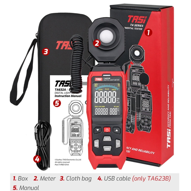 TASI TA632A Digital Illuminance Meter Lumen Tester Brightness Meter - free shipping - PMC TechLife - Order now!