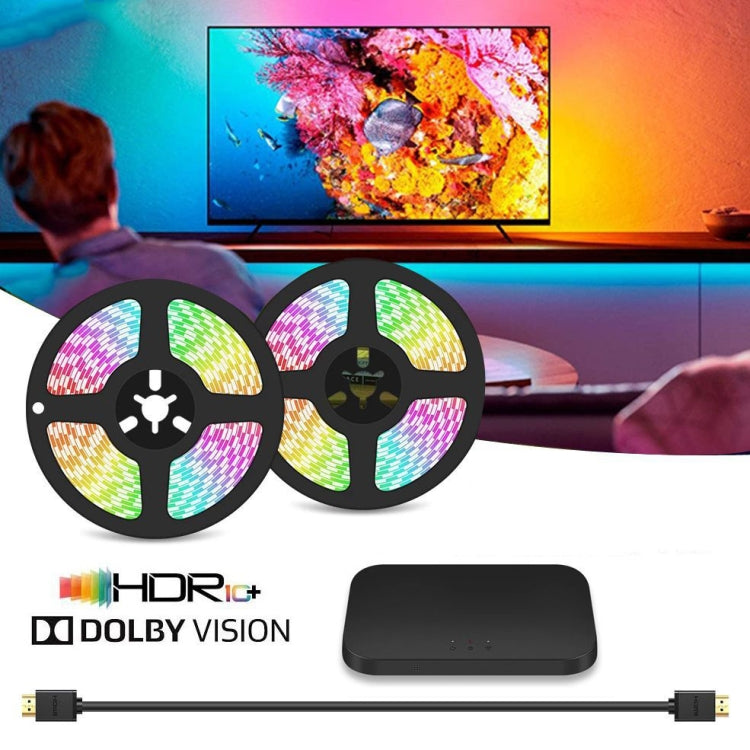 HDMI 2.0-PRO Smart Ambient TV Led Backlight Led Strip Lights Kit Work With TUYA APP Alexa Voice Google Assistant 2 x 3m(US Plug) - Casing Waterproof Light by PMC Jewellery | Online Shopping South Africa | PMC Jewellery