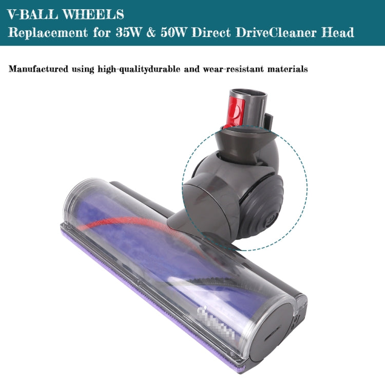 For Dyson V6 V7 V8 V10 V11 V12 Vacuum Cleaner V-Ball Wheels of Direct Drive Cleaner Head - free shipping - PMC TechLife - Order now!