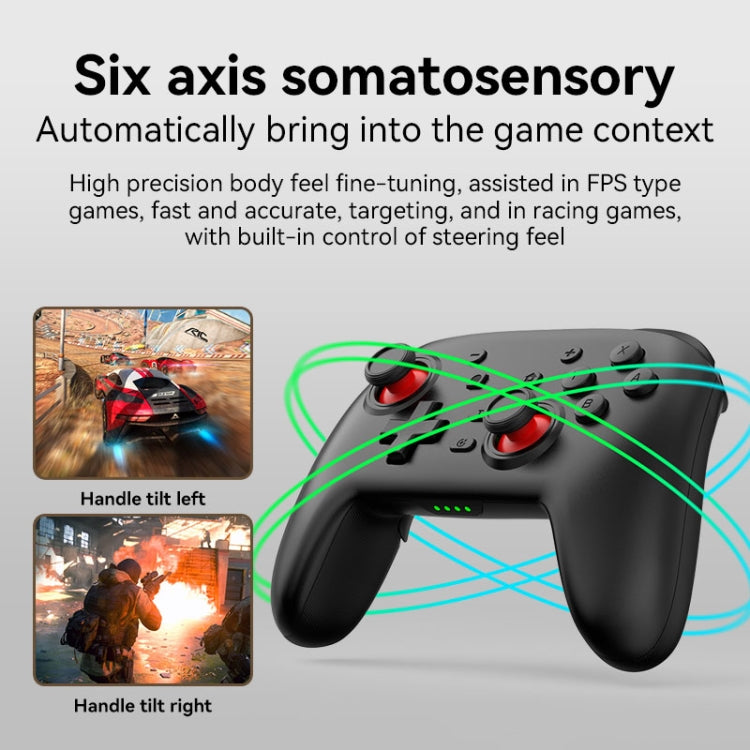 Wireless Bluetooth Somatosensory Vibration Gamepad For Nintendo Switch/Switch PRO(S07 White) - Gamepads by PMC Jewellery | Online Shopping South Africa | PMC Jewellery