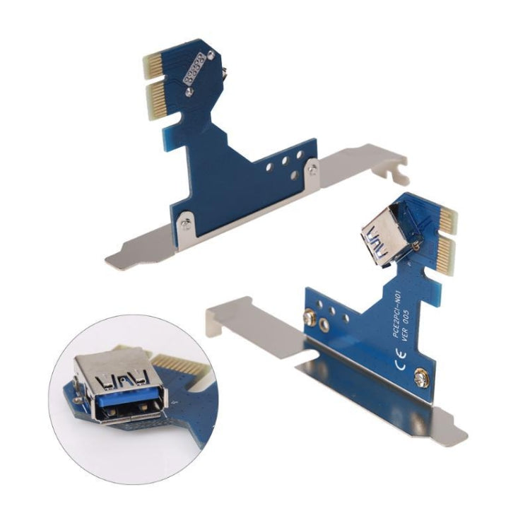PCI-E 1X To Dual PCI Riser Card Extend Adapter Add Expansion Card For PC Computer - Add-on Cards by PMC Jewellery | Online Shopping South Africa | PMC Jewellery