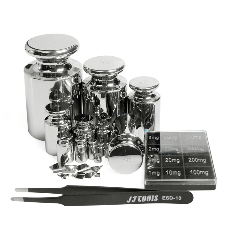 25pcs/set F1 Level 1mg-1kg Stainless Steel Standard Weights - Hanging Scales by PMC TechLife | Online Shopping South Africa | PMC TechLife