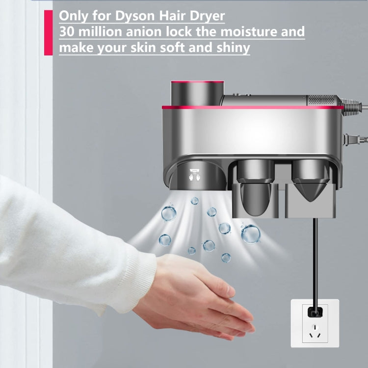 For Dyson Hair Dryer Bracket Storage Rack Wall Mounted Organizer Holders With Hand Dryer Elegant Bronze - Hair Dryers & Accessories by PMC Jewellery | Online Shopping South Africa | PMC Jewellery