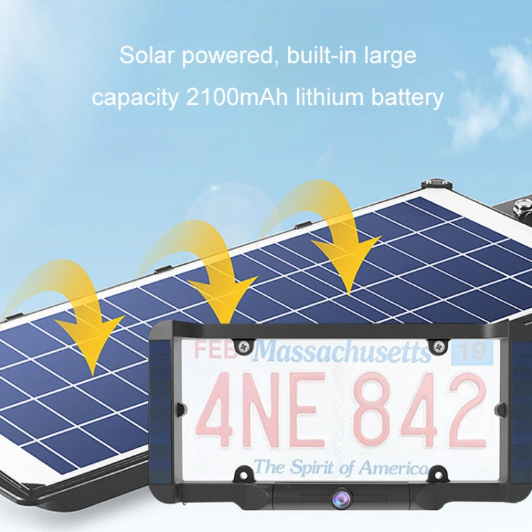 Solar Integrated License Plate Wireless Transmission Camera Reversing Display - free shipping - PMC TechLife - Order now!
