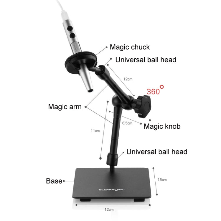 5 Million Digital Electron Microscope Magnifying Dermatoscope, Specification: B008+Z001 Bracket+10 inch Screen - free shipping - PMC TechLife - Order now!