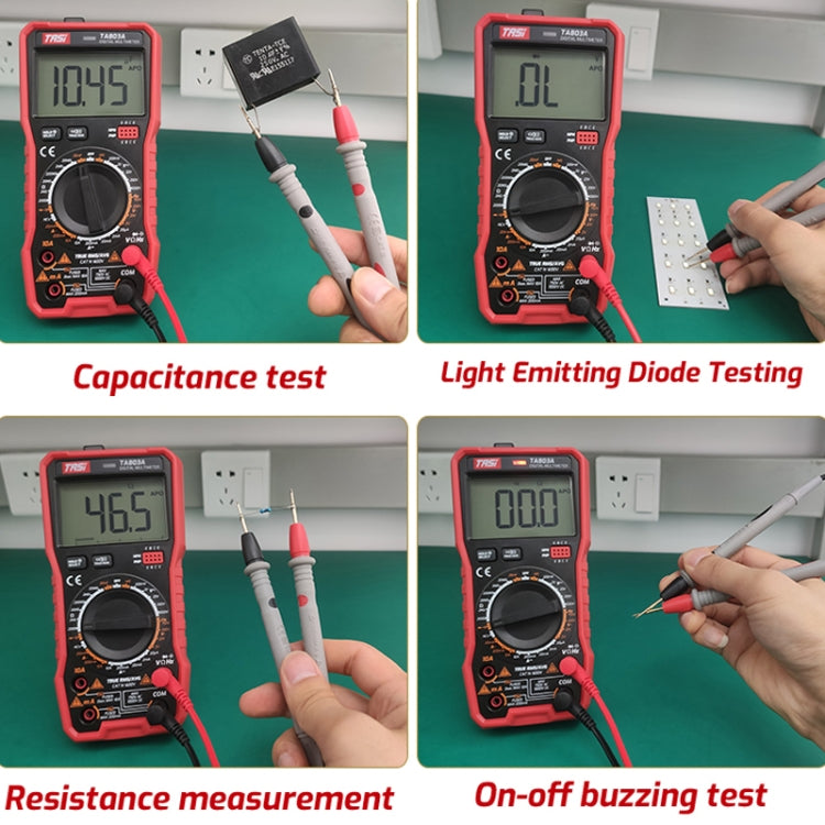 TASI TA803A Digital High Precision Multimeter Digital Display Household Multifunction Electrician Multimeter - free shipping - PMC TechLife - Order now!