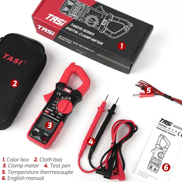 TASI TA8315B Clamp Type Multimeter High Precision Digital Ammeter - free shipping - PMC TechLife - Order now!