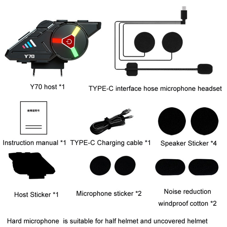 KUQIBAO Motorcycle Helmet Built-in Waterproof Bluetooth Earphone(Hard Microphone) - Motorcycle Walkie Talkie by KUQIBAO | Online Shopping South Africa | PMC Jewellery